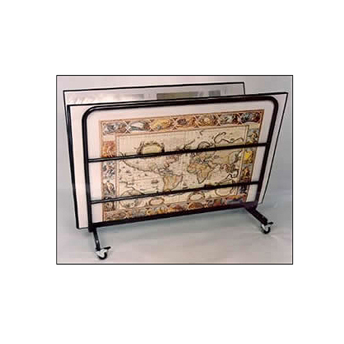 Extra Large Fine Art Rack Rack for Art Prints Rolling Art Stand