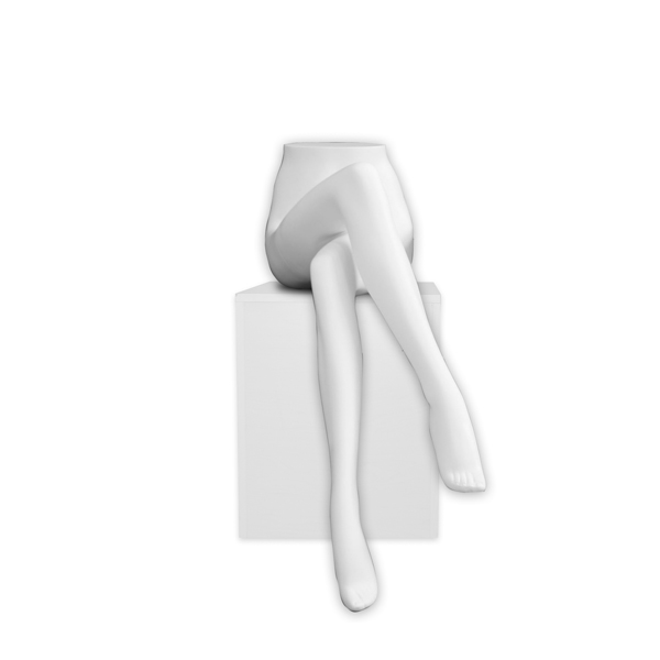 Sitting Female Leg Mannequin White Sitting Female Pants Form