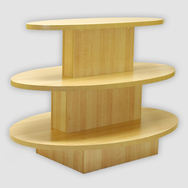 Multi Level Tier Tables Wood Metal Display Creative Three Tier Oval Table
