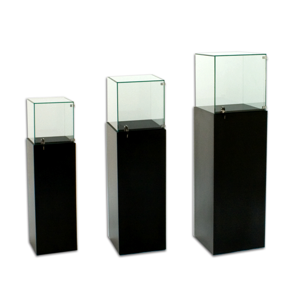 Tecno Square Gallery Pedestal Showcase Free Standing Product Display