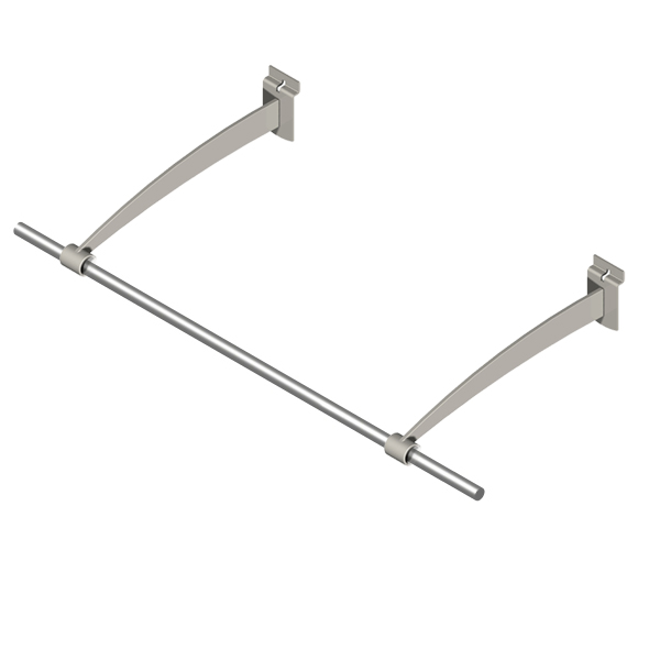 24" Freewall Hang Bar Hang Bars for Slatwall Creative Store Solutions