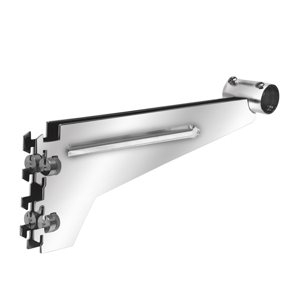 Double Slotted Hangrail Bracket Slotted Display Standards Hardware