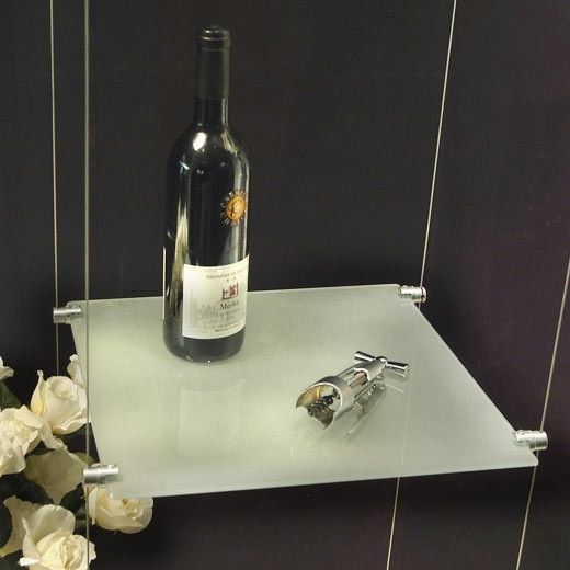 4 Clamp Set for Glass Shelf Suspended Wire Display Shelves For Retail