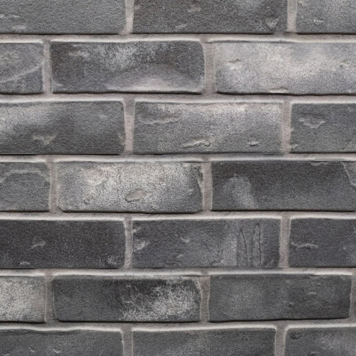 Gray Brick Slatwall Panel Textured Slot Wall - Gray Brick Wall Panel