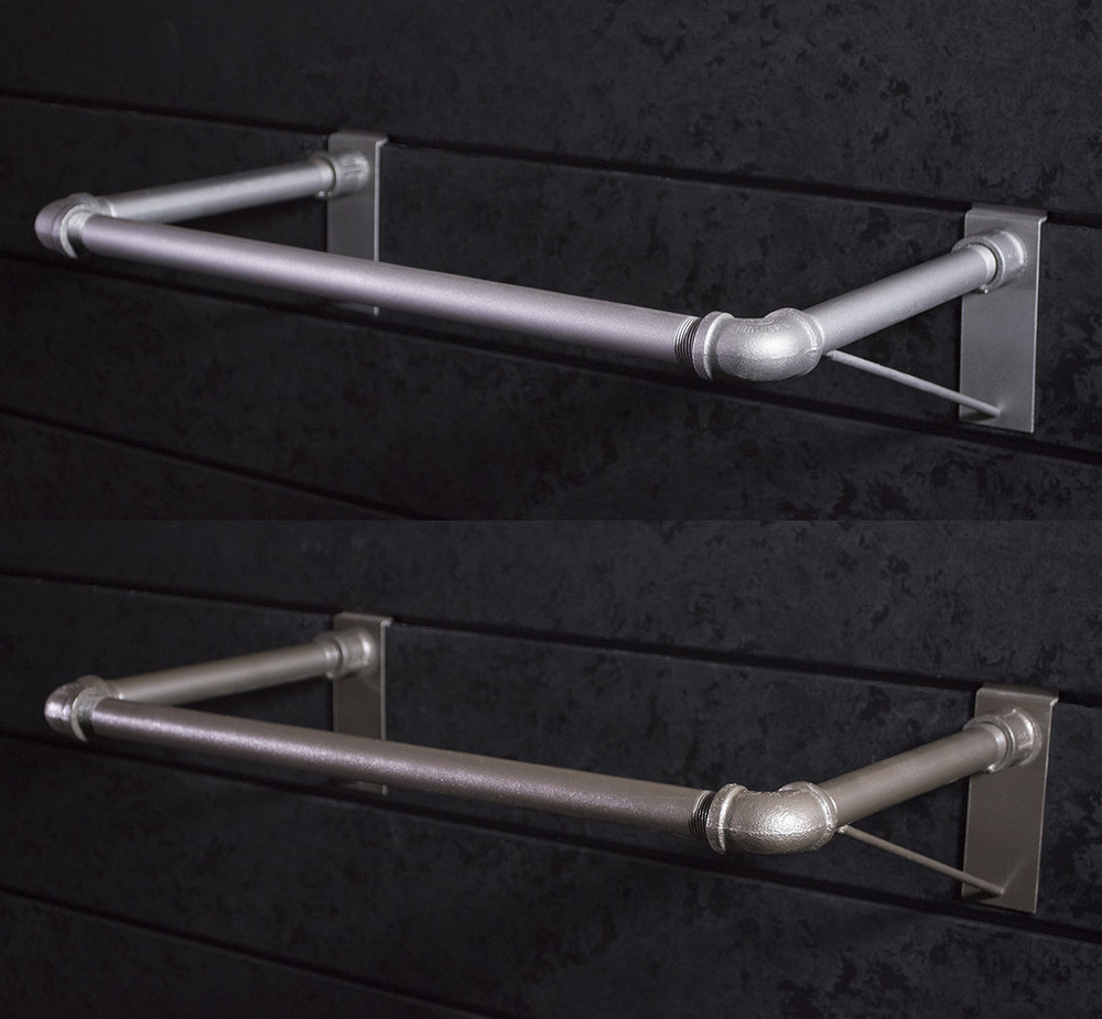 Slatwall Pipe Hangrail Textured Slatwall Pipe Accessories Pipe Hang Bar