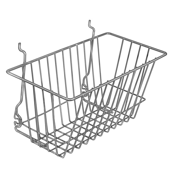 Narrow Wire Basket for Slatwall & Gridwall Creative Store Solutions
