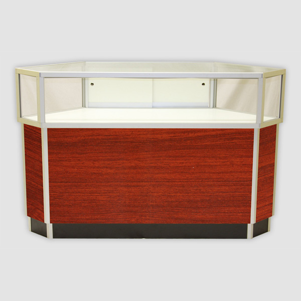 Assembled Jewelry Corner Case Economy Glass Jewelry Corner Display