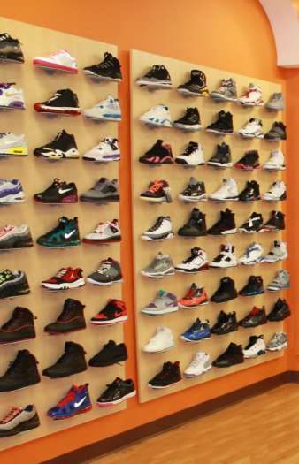 Shoe Wall Panel | Ready to Hang shoe wall display panel - Creative ...