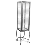 Raw Steel Tower Display Case