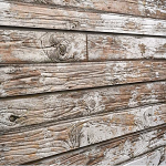 Old White Painted Wood Slatwall Panel
