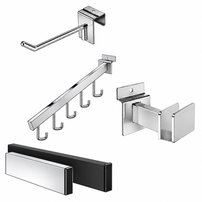Slatwall Hangbar Displays & Brackets