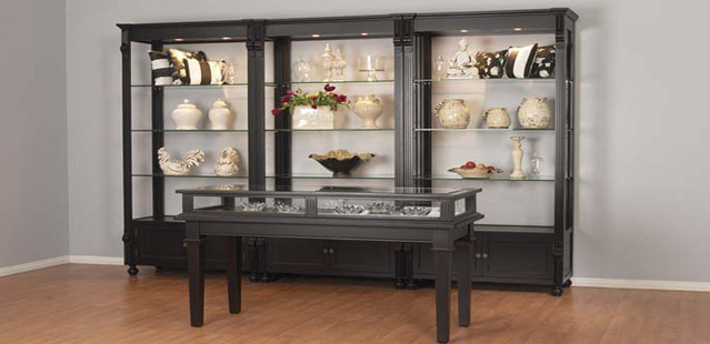 modern shop display cabinets