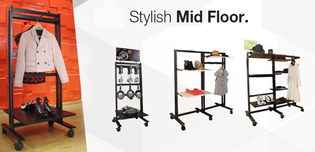Vertik Shelving and Clothing Stands