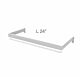 Vertik - Hangrail For Hangers in Pure White.  Length: 24