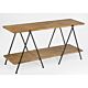 2 Tier Wooden Plank Table