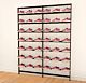 Vertik Wall Mounted Retail Display With 42 Shoe Displayers | Chic Black, 2-Sections | 38″ Wide