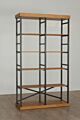 The Soho double etagere features 6-levels and has a sturdy metal frame with distressed pine or white wood shelves. Dimensions : 49