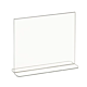 Acrylic Bottom Load Sign Holders for Countertops are Impact-resistant and Primarily used on countertops, shelves or tables. Dimensions: 7