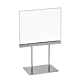 Countertop Acrylic Sign Holder with Chrome Base features Two (2) 4