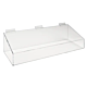 Acrylic Extra Support Tray with High Wall for Slatwall are Impact Resistant.  Dimensions: 24