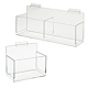 Acrylic Hosiery Bins are Impact Resistant. Dimensions available: Single Bin: 8