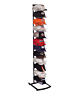 Single Sided 12-pocket metal cap floor display. Each pocket holds 8-10 caps for a total capacity of up to 120 caps.  Comes in a black powder coated finish. Dimensions: 12