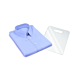Acrylic Folding Board with cutout for handle, used to fold shirts or sweaters.