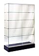 Value Line Frameless Full View Wall Case comes with a black base, plunger lock and  (4) 14