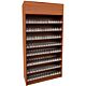 Cherry Wall Case Display Cabinet with Acrylic Push-Back Cigarette Dispenser