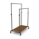 The Pipeline Adjustable Double Bar Rack adjusts from 50