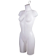 Hanging Female Torso Form without arms has wire loop fastened to back of neck to conveniently hang from any costumer, rack arm or faceout on the wall. A 7/8