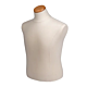 Male Shirt Jersey Form with Neckblock.  Includes a neck block in natural finish. Form has two 7/8