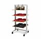 26″ Retail Shelving Vertik Stand for 8 Shelves, 10″-12″D | Pure White,, 1-Section. Setting Dimensions: 26