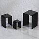 Square Black Acrylic Risers
