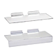 Acrylic Utility Shelf for Slatwall is Impact Resistant. Dimensions:  4