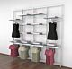 Vertik - White Clothing and Shelving Kit, 4 sections of 24