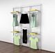 Vertik - White Clothing and Shelving Kit, 3 sections of 24