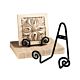 Black Wall & Tabletop Scroll Stand
