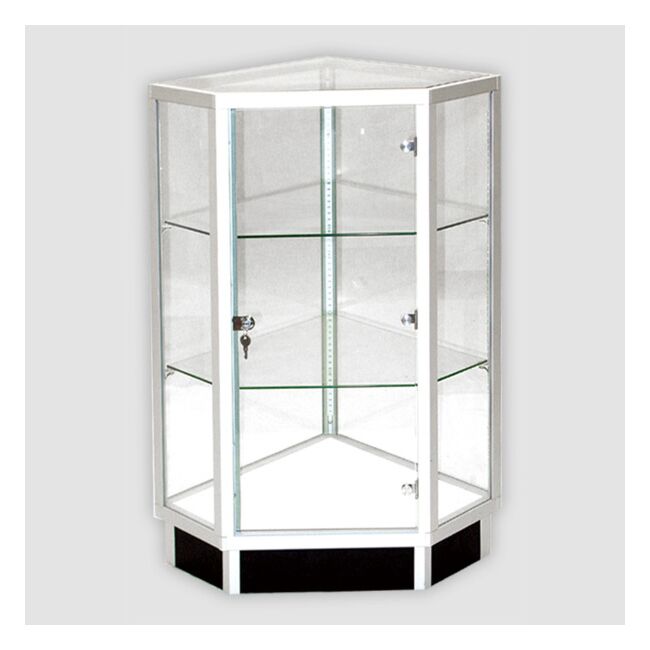 Front Opening Extra View Corner Showcase