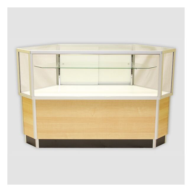 Assembled Half Vision Corner Case | Economy Half View Display Case ...