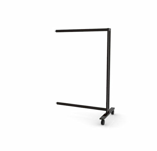 38″ Floor Vertik Stand Extension Unit in Chic Black.  Setting Dimensions: 38" W x 56" H.   For use with all Vertik accessories.  