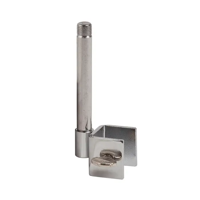 Sign Holder 3" Stem and 3/8" Fitting for 3/4" Square Tubing features a Chrome finish and is 3 3/4" W x 3" L.  