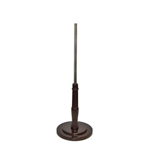  Barclay Round Base for Dress Forms features an 11" Diameter Round Base and is Available in: Walnut.