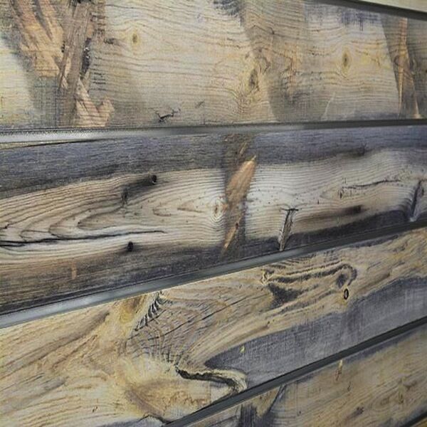 Blue Stain Pine Natural Wood decorative panels measure 3/4''D x 2' Hx 8'L' and are perfect for use in almost any location or application.