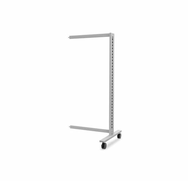 Vertik 2 Way 26″ Floor Stand Extension Unit for shelving, footwear store, pharmacies. Pure White. Setting Dimensions: 26" W x 56" H.  