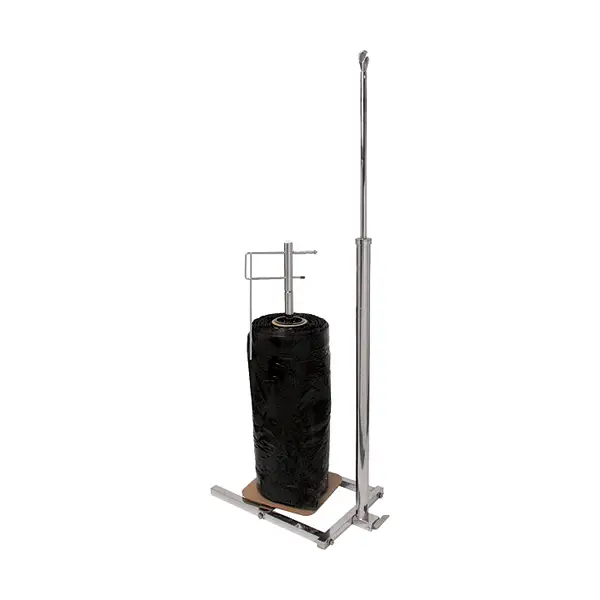 1 Roll Polyethylene Vertical Dispensing Rack - Square Tubing