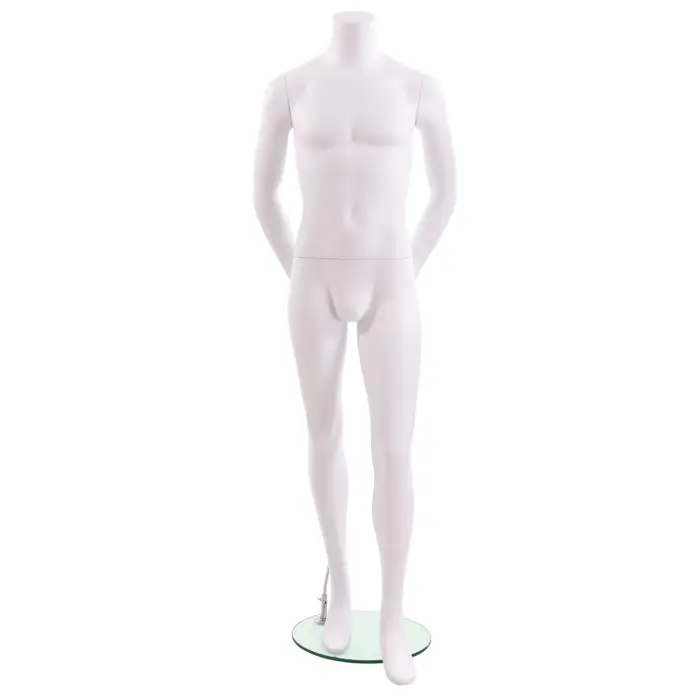 Male Headless Full Body Mannequin - Arm on Waist