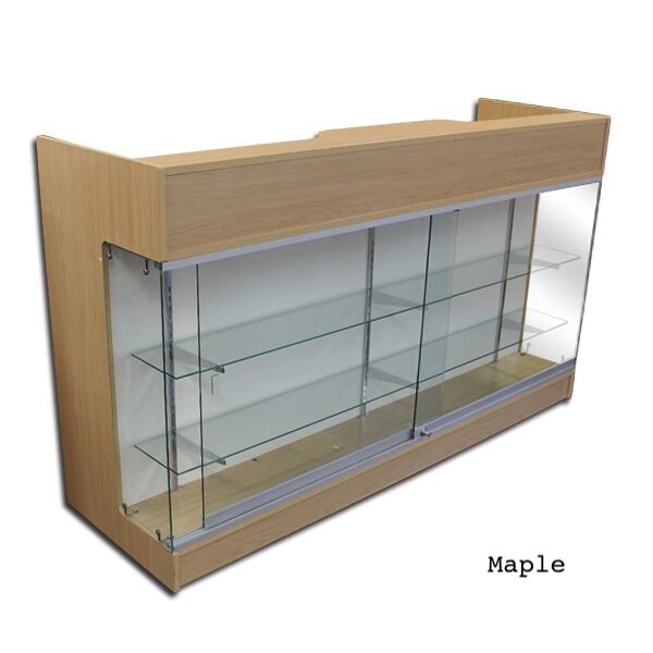 Maple Ledgetop Counter With Showcase Front 