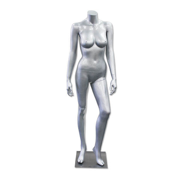 Headless Mannequins. Available in Glossy Black, Glossy Silver, Glossy White & Matte White.