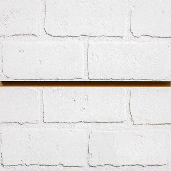 Alabaster White Brick Slatwall Panel 